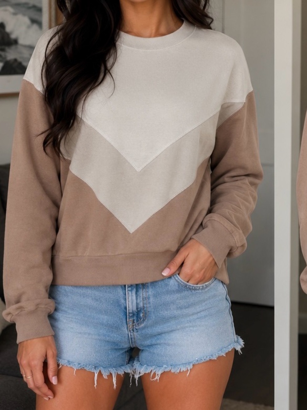 Abercrombie & Fitch Soft A&F Collection Sweatshirt in Pale Pink